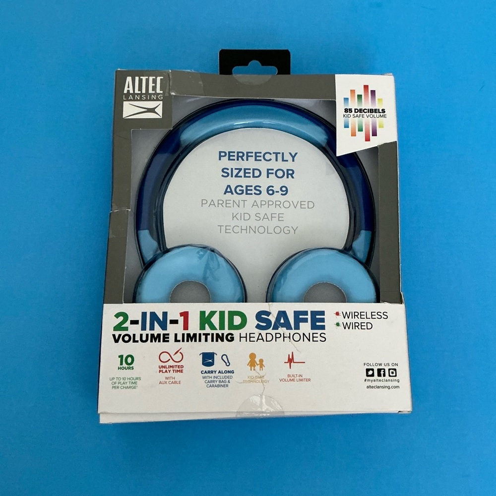 Altec Lansing Blue Kid Safe Headphones